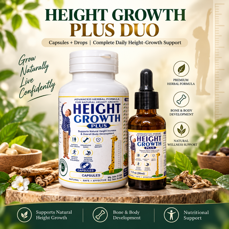 Height Growth Plus Duo – Capsules + Drops