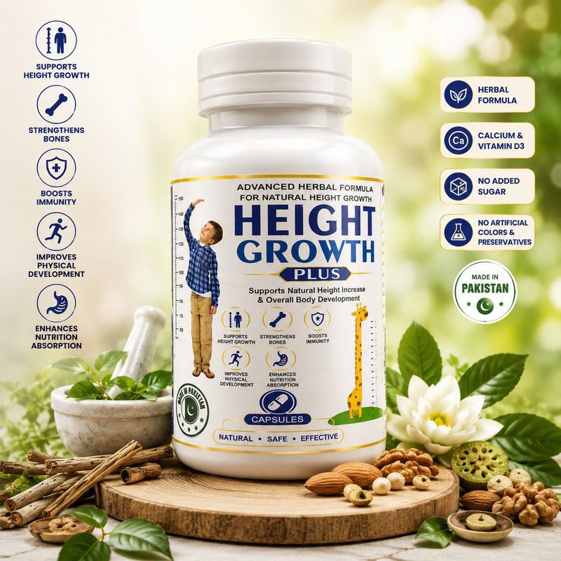Height Growth Plus – Herbal Height Growth Capsules