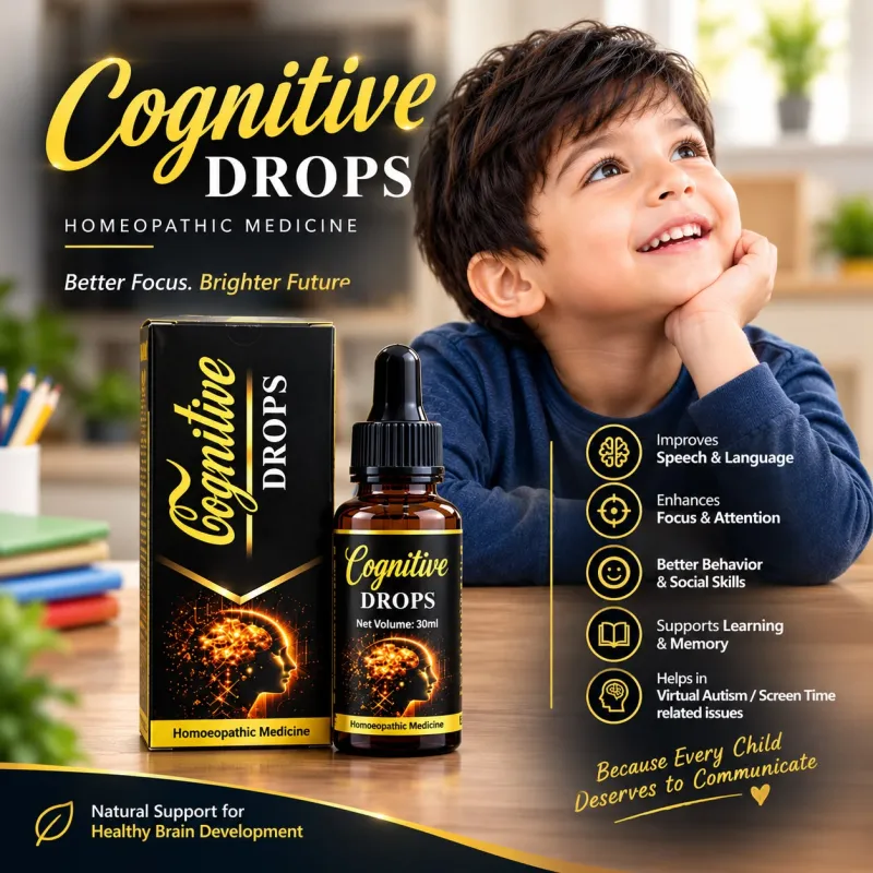 Cognitive Drops – Natural Memory & Focus Support for Kids & Students | 30ml
