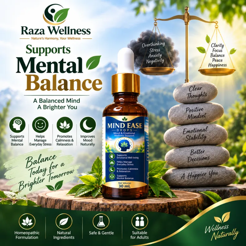 Mind Ease Drops – Mood & Emotional Wellness Support | Raza Wellness