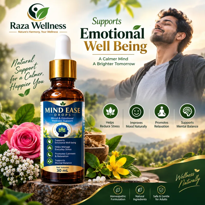 Mind Ease Drops – Mood & Emotional Wellness Support | Raza Wellness